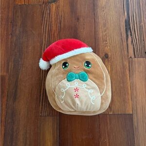 Squishmallows Brown and Red Holiday Plush